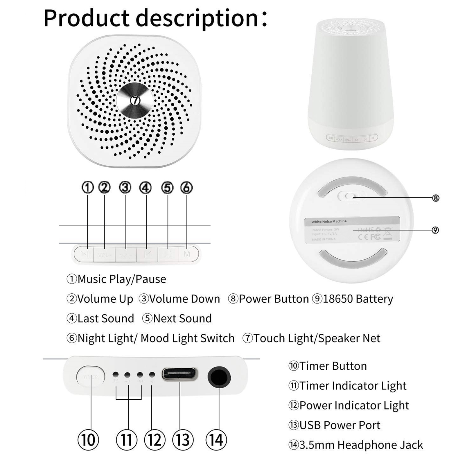 White Noise Sound Machine Baby - White Noise Machine Sleep recensie en prijs